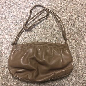 Susan Gail Taupe Leather Bag